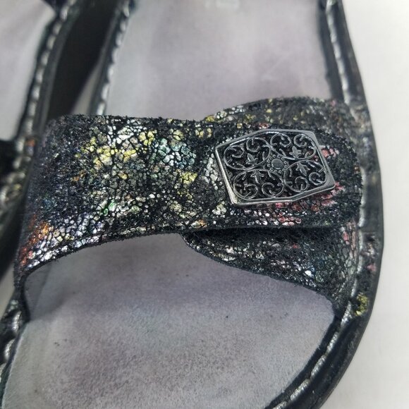 Alegria Vienna Platform Sandals Women's 36 US 6 Metallic Rainbow Leather VIE-280 - Picture 13 of 16